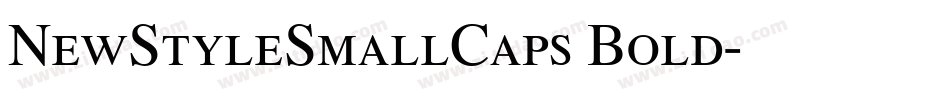 NewStyleSmallCaps Bold字体转换